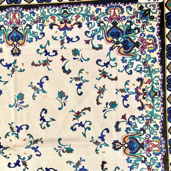 Farmhouse folk vintage floral boho scarf/wrap w southwestern prairie vibe - Picture 13 of 16